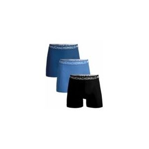 Boxershort Muchachomalo Men Solid Black Blue Blue ( 3-Pack )-S