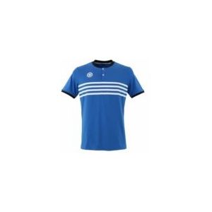 Tennispolo The Indian Maharadja Men Kadiri Striped Button Cobalt-M