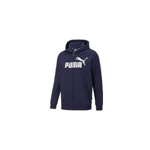 Vest PUMA Men Essentials Big Logo Full Zip Hoodie Blue-XXL