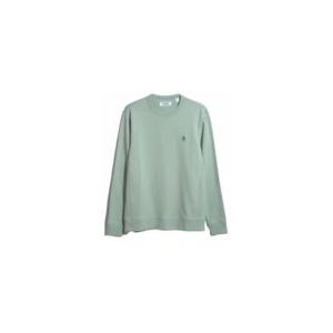 Crewneck Original Penguin Men Sticker Pete Silt Green-L