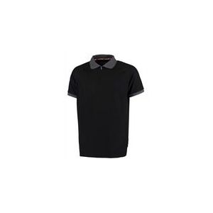 Werkpolo Ballyclare Unisex 365 Polo Shirt With Moisture Management And Quarter Zip  Black-XXL