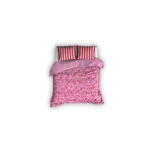 Dekbedovertrek Romanette Sterre Fuchsia Katoen-140 x 200 / 220 cm | 1-Persoons