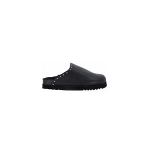 Klomp Scholl Women Fae Studs Leather Black-Schoenmaat 39