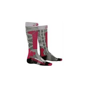 Skisok X-Socks Women Ski Rider 4.0 Grey Pink-Schoenmaat 35 - 36