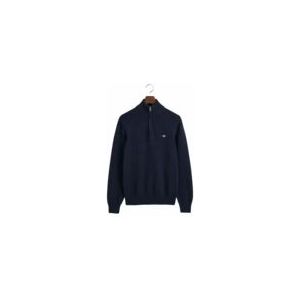 Trui GANT Men Cotton Half Zip Evening Blue