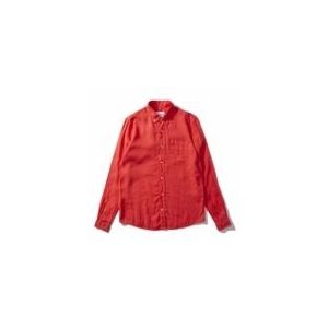 Shirt Edmmond Studios Men Linen Plain Red-L