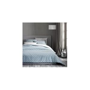 Dekbedovertrek De Witte Lietaer Azulejos Tourmaline Bright White Satijn-240 x 200 / 220 cm | Lits-Jumeaux