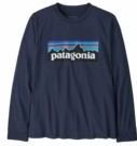 Patagonia - L/S P-6 Logo - T-Shirt - New Navy