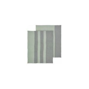 Theedoek zwart blok katoen 65 x 65 cm, pak 6 stuks