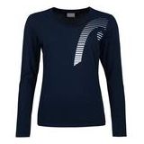 HEAD - Club 21 Linda L/S - Tennisshirt - Blauw - Lange Mouwen