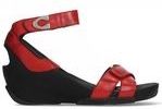 Sandalettes Wolky Women Era Mustang Leather Red-Schoenmaat 42
