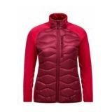 Peak Performance - Helium Hybrid Down Jacket - Damesjas - Vertical Zenith Tech Burgundy