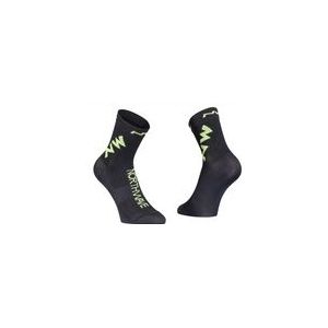 Fietssok Northwave Extreme Air Socks Black Lime Fluo 21-Schoenmaat 37 - 39