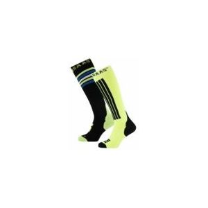 Skisokken Poederbaas Unisex Striped Black Multi (2 pack)-Schoenmaat 31 - 34