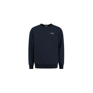Trui Blue Loop Men Blue Fleece Bear Sweater Dress Blue-XL