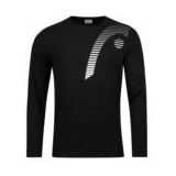 HEAD - Club 21 Cliff L/S - Tennisshirt - Zwart - Lange Mouwen