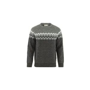 Trui Fjallraven Men Ovik Knit Sweater Dark Grey-Grey-XL