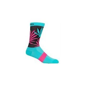 Fietssok Giro Comp Highrise Screaming Teal/Neon Pink-XL