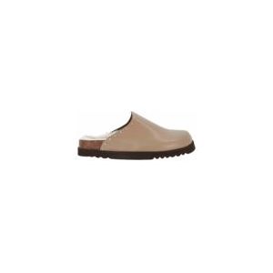 Klomp Scholl Women Fae Studs Leather Taupe-Schoenmaat 36