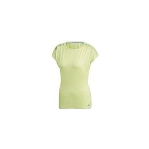 Tennisshirt Adidas Melbourne Tee Women Semi Frozen Yellow/Chalk Blue-XS