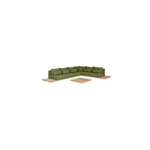 Loungeset Suns Aspen Hoekopstelling 2x3 Forest Green (6-delig)