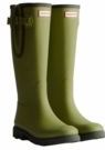 Hunter - Downpour Adjustable - Regenlaars - Groen Olijf - Natuurlijk Rubber