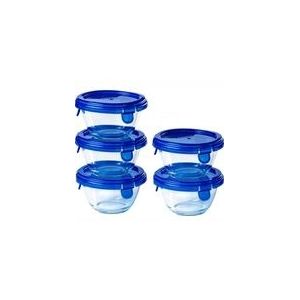 Ovenschaal Pyrex Cook & Go Rond met Deksel 200 ml (Set van 5)