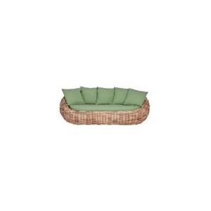 Apple Bee - Cocoon Sofa - Loungebank - Mocca - Cream - Biculair Vlechtwerk