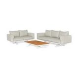 Loungeset Suns Stockholm Sofa Set 3+2 Seater Matt White / Soft Grey (3-delig)