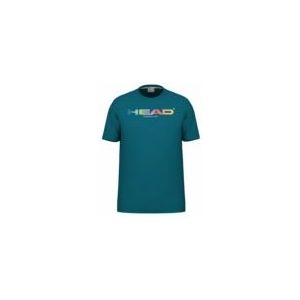 HEAD - Rainbow Tee - Sportshirt - Teal - Katoen-Polyester-Elastaan