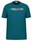 HEAD - Rainbow Tee - Sportshirt - Teal - Katoen-Polyester-Elastaan