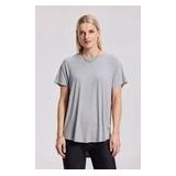 Deblon - Feline - T-shirt - Grey Melange - Slim Fit - Korte Raglanmouwen