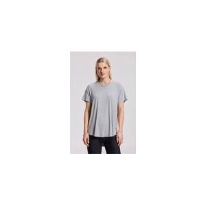 Deblon - Feline - T-shirt - Grey Melange - Slim Fit - Korte Raglanmouwen