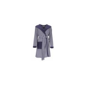 Badjas Esprit Women Striped Hoody Navy Blue-L