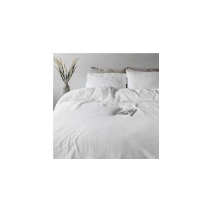 Dekbedovertrek Town&Country Mousseline White-240 x 200 / 220 cm | Lits-Jumeaux