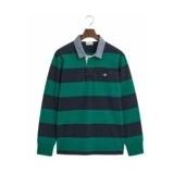 Polo GANT Men Reg Chambray Stripe Heavy Rugger Butternut Green 25-M