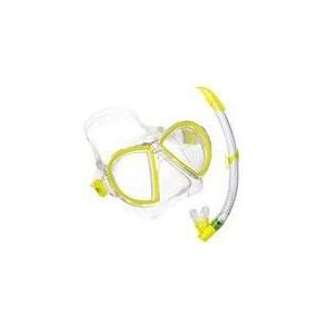 Snorkelset Aqua Lung Sport Duetto LX & Airflex Purge Yellow