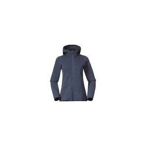 Vest Bergans Women Kamphaug Knitted Hoodie Granite Blue-XL