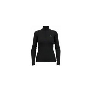 Ondershirt Odlo Women Bl Top Turtle Neck L/S Half Zip Merino 2 Black-S