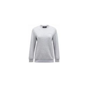 Peak Performance - Original Small Logo Crew - Trui - Med Grey Melange - Katoenmengsel