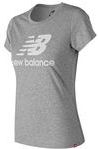 T-Shirt New Balance Women Essentials Stacked Logo Atlantic Grey-XS