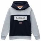 Napapijri - Burgee W 3 - Hoodie - Grijs/Zwart - Regular Fit
