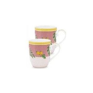 Pip studio La Majorelle roze - Set 2 mokken - 145ml