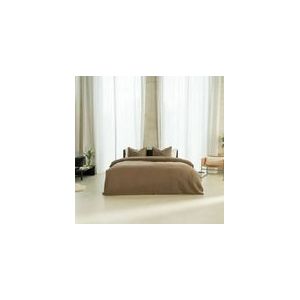 Dekbedovertrek Kayori Ine Khaki Linnen-140 x 200 / 220 cm | 1-Persoons