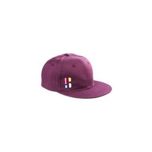 Pet Poederbaas Men Snapback Embleem Bordeauxrood