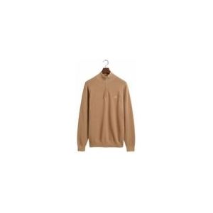 Trui GANT Men Cotton Half Zip Dark Khaki-M