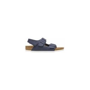 Sandaal Birkenstock Kids Milano HL Rivet Logo Textile Vegan Canvas Midnight Narrow-Schoenmaat 33