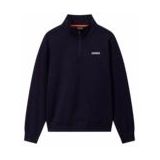 Napapijri - B-Small Box Half Zip - Trui - Blauw - 100% Katoen