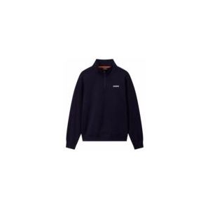 Napapijri - B-Small Box Half Zip - Trui - Blauw - 100% Katoen