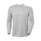 Ondershirt Helly Hansen Men Tech Crew LS 2.0 Grey Fog-XXL
